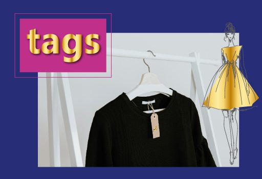 tags decorativos com foil